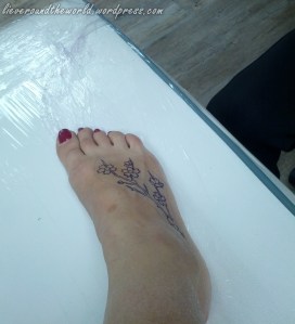 Outline on foot; almost the point of no return.